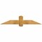 Ekena Millwork Eugene Rough Sawn Timber Gable Bracket, Western Red Cedar, 60"W x 12"H x 6"D x 6"F, 5/12 Pitch GBW060X12X0606EUG00RWR - alternate 1